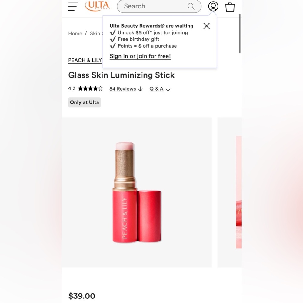 Peach & Lily Glass Skin Stick